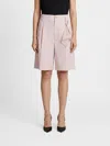 Darkpark Daniel Short Pants In Stretch Cotton Blend In Pink