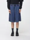 Darkpark Drawstring Denim Shorts In Blue