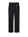 Darkpark Belt-loop Casual Pants In Black