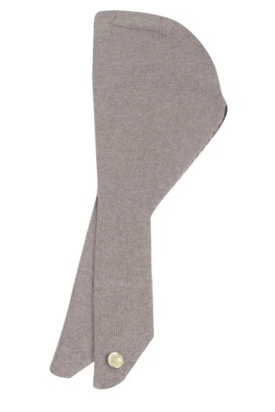 Darkpark Soft Cashmere Wool Balaclava In Gray