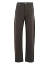 Darkpark Straight-leg Brown Jeans With Classic Five-pocket Design In Brown