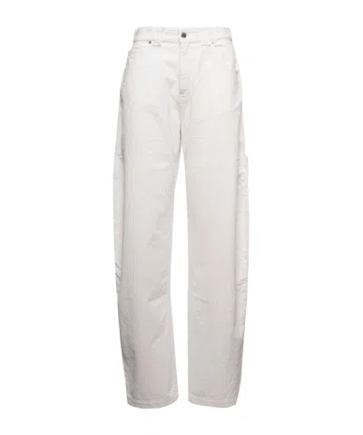 Darkpark Straight-leg Corduroy Trousers In White