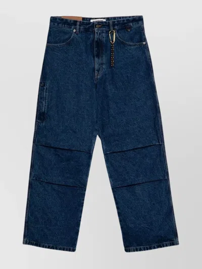 DARKPARK STRAIGHT LEG DENIM JEANS WITH CONTRAST STITCHING