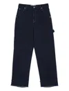Darkpark Bouclé Wide-leg Frayed Jeans