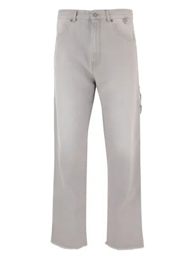 Darkpark Grey Straight-leg Jeans In Multi