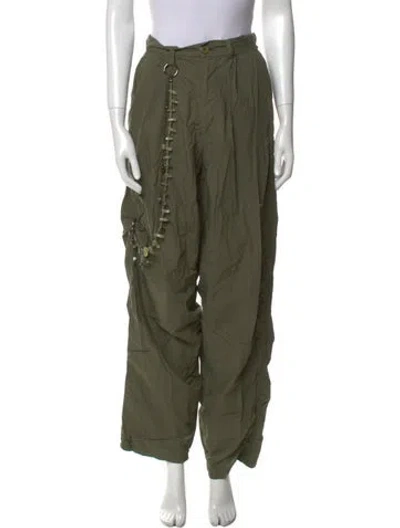 Pre-owned Darkpark Straight Leg Pants In Green