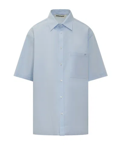 Darkpark Straight-point Collar Cotton Shirt