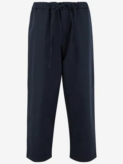Darkpark Stretch Cotton Pants In Blue