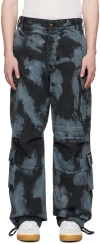 Darkpark Man Jeans Slate Blue Size 36 Cotton In Black