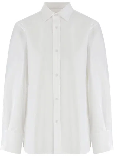 DARKPARK STRUCTURED COLLAR COTTON SHIRT WITH LONG SLEEVES AND SIDE SLITS