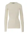 Darkpark Camren Cotton Sweater In Nude