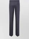 Darkpark Tailored Wool Pants With Pleats And Pockets In Black