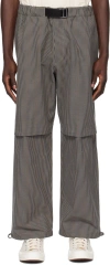 Darkpark Slub Loose Pants In Taupe/green/blue/red