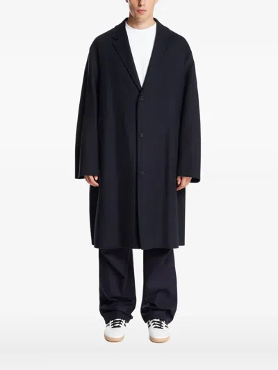 Darkpark Three-button Hugh Coat In Black