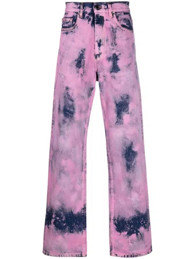 DARKPARK TIE-DYE STRAIGHT-LEG JEANS