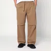 Darkpark Tobacco-coloured Jordan Wide Leg Trousers In Brown