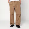Darkpark Tobacco-coloured Jordan Wide Leg Trousers In Brown