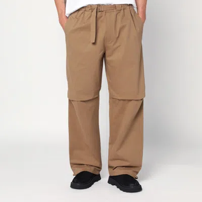 Darkpark Tobacco-coloured Jordan Wide Leg Trousers In Brown