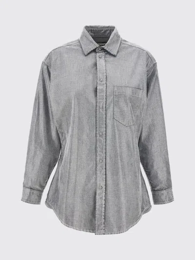 Darkpark Top  Woman Color Silver In Gray