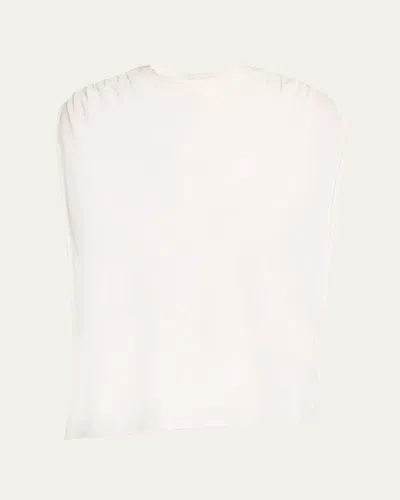 Darkpark Tracy Cotton-jersey Top In White