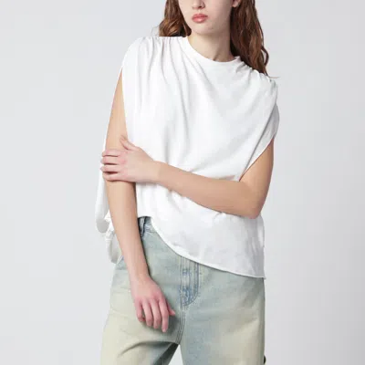 Darkpark Tracy Sleeveless White Jersey Shirt