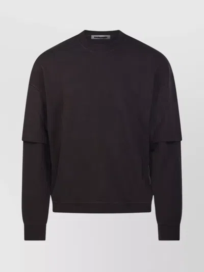 Darkpark Troy Double Sleeve T-shirt In Brown