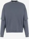 Darkpark Troy Double-sleeved T-shirt In Gray