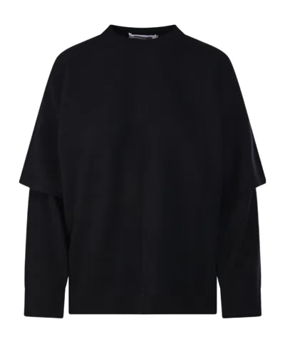 Darkpark Troy Double Sleeved Jumper In Black