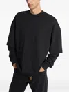Darkpark Troy Layered Long-sleeve T-shirt In Black