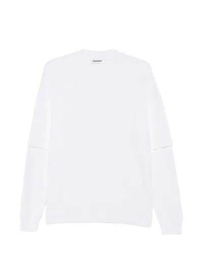 Darkpark Troy Layered-sleeve Sweater In White