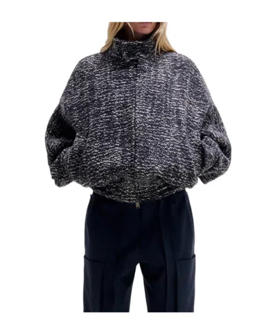 Darkpark Two-way Zip Jacket In Gray