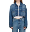 Darkpark Unbuttoned Denim Jacket In Blue