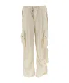 Darkpark Loose-fit Blair Cargo Pants With Drawstring In Neutral