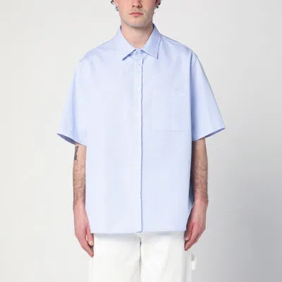 Darkpark Vale Blue Shirt With Vichy Pattern In Light Blue