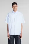 Darkpark Blue Vale Shirt In Cyan