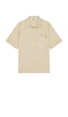 Darkpark Vale Short Sleeve Shirt In Beige