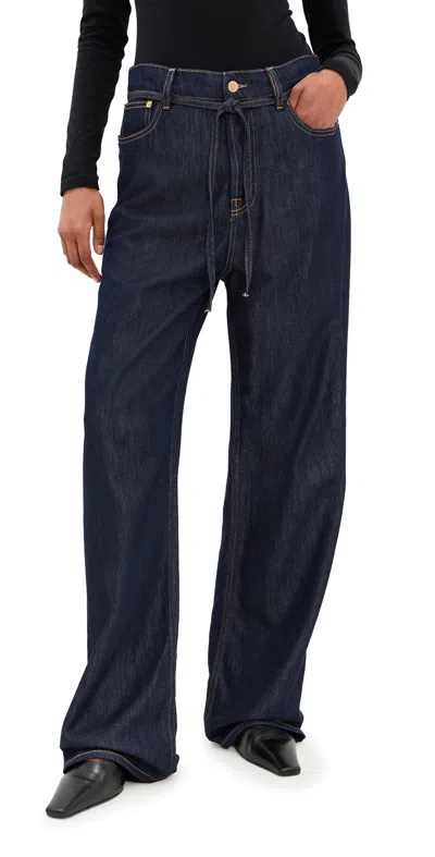 Darkpark Vick Relaxed Loose Fit Jeans Raw Blue Denim