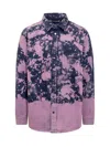 Darkpark Printed Button-down Shirt In Purple