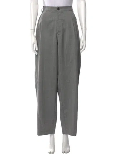Pre-owned Darkpark Virgin Wool Wide Leg Pants W/ Tags In Gray