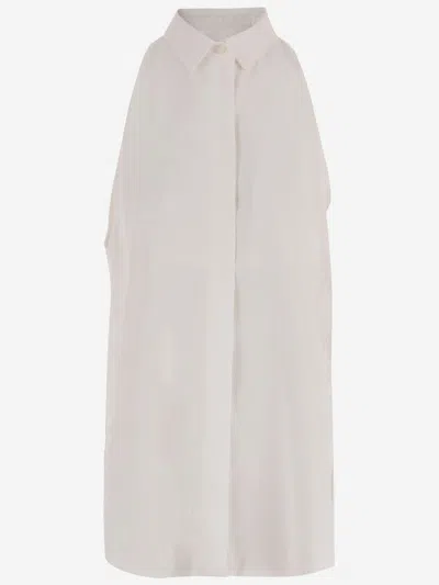 Darkpark Viscose Blend Sleeveless Shirt In Gray