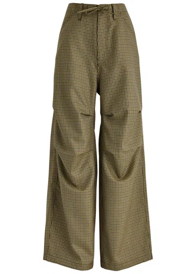 Darkpark Vit Houndstooth Wool Trousers In Multicoloured