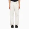 Darkpark Regular Fit David Denims With Drawstring And Chain 28cm In White
