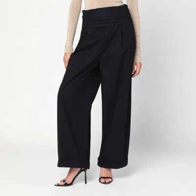 DARKPARK DARKPARK | WENDY BLACK TROUSERS WITH ELASTIC WAIST