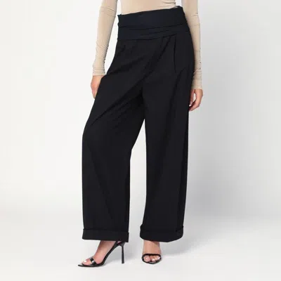DARKPARK DARKPARK  WENDY BLACK TROUSERS WITH ELASTIC WAIST