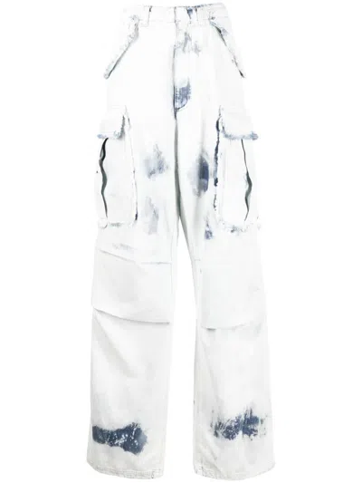 Darkpark White Bleached Denim Trousers