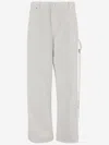 Darkpark White Carpenter Lisa Cotton Denim Jeans In White