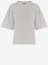 Darkpark Doyle Cropped Draped Short Sleeve Tee In Gray