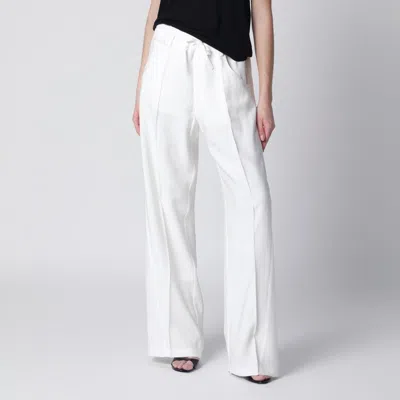 Darkpark Elisabetta Franchi Knitted Dress With Sheer Details In White