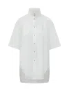 Darkpark White Oversized Solid Shirt In White
