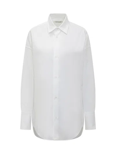 Darkpark White Oversized Solid Shirt